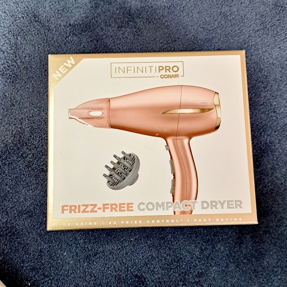 INFINITI PRO By CONAIR New With Box Frizz-Free Compact Dryer No Frizz No Fuss - Picture 2 of 6